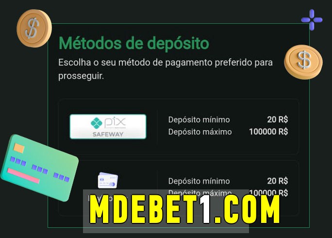 O cassino mdebet bet oferece uma grande variedade de métodos de pagamento